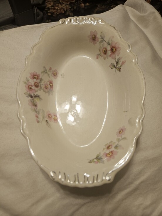 Homer Laughlin Other - Vintage Homer Laughlin Ceramic Serving Bowl Virginia Rose Pattern